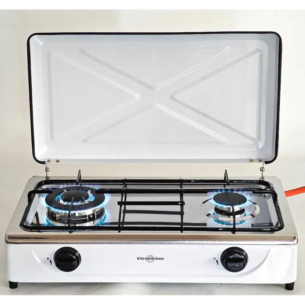 Vitrokitchen 252bb Gaskök För Camping, White, One Size