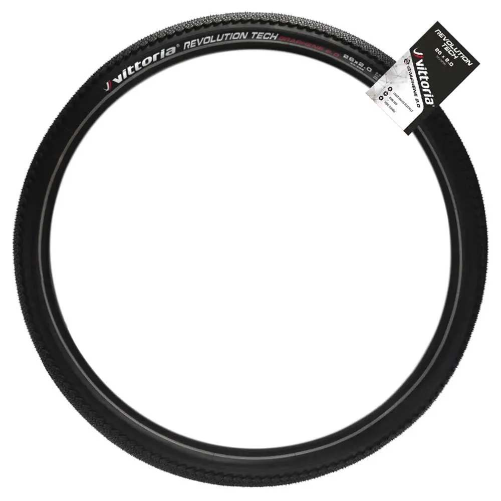 Vittoria Revolution Tech 650c X 50 X 0 Styvt Graveldäck, Reflective black, 650C x 50
