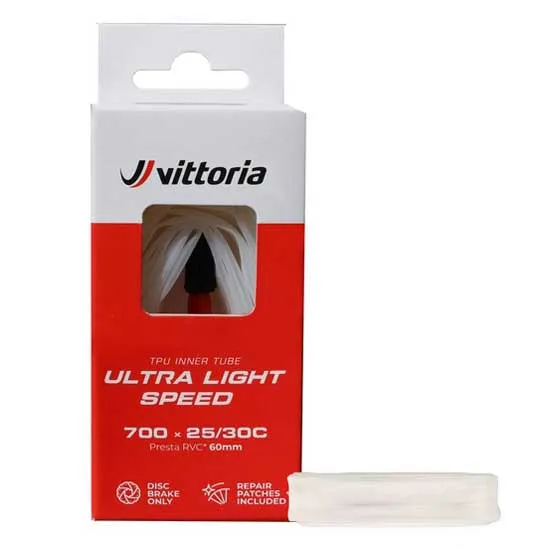 Vittoria Ultra Light Speed Presta 80mm Innerslang, White, 700, 25-30