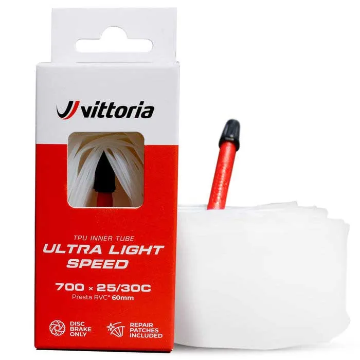 Vittoria Ultra Light Speed Presta 80mm Innerslang, White, 700, 25-30