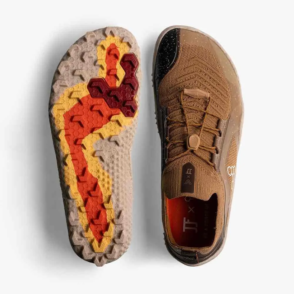 Vivobarefoot Primus Trail Knit Sg Jjf Barefoot Trailskor female, Bone brown