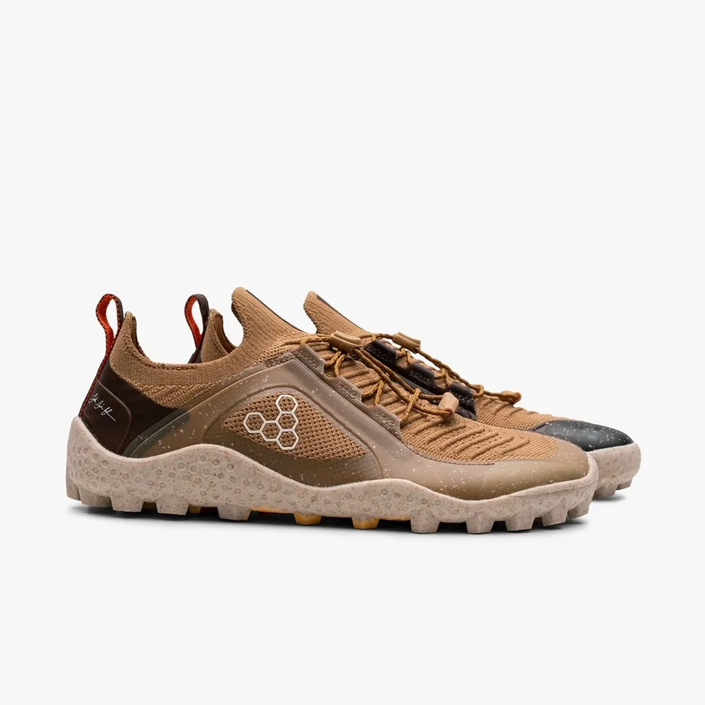Vivobarefoot Primus Trail Knit Sg Jjf Barefoot Trailskor female, Bone brown