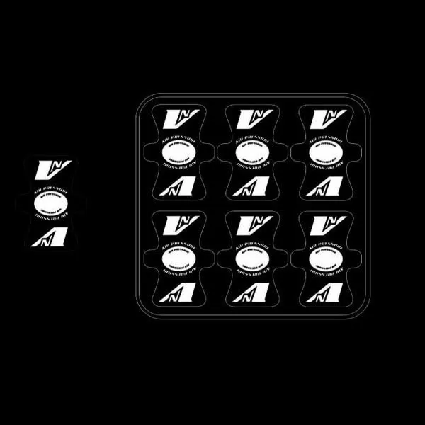 Vnoise Valve Beskyddare 6 Enheter, Gloss black / white, One Size