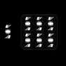 Vnoise Valve Beskyddare 6 Enheter, Gloss black / white, One Size