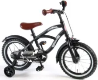 Volare Black Cruiser 14"pojkcykel med stödhjul Volare Black Cruiser 14"pojkcykel med stödhjul