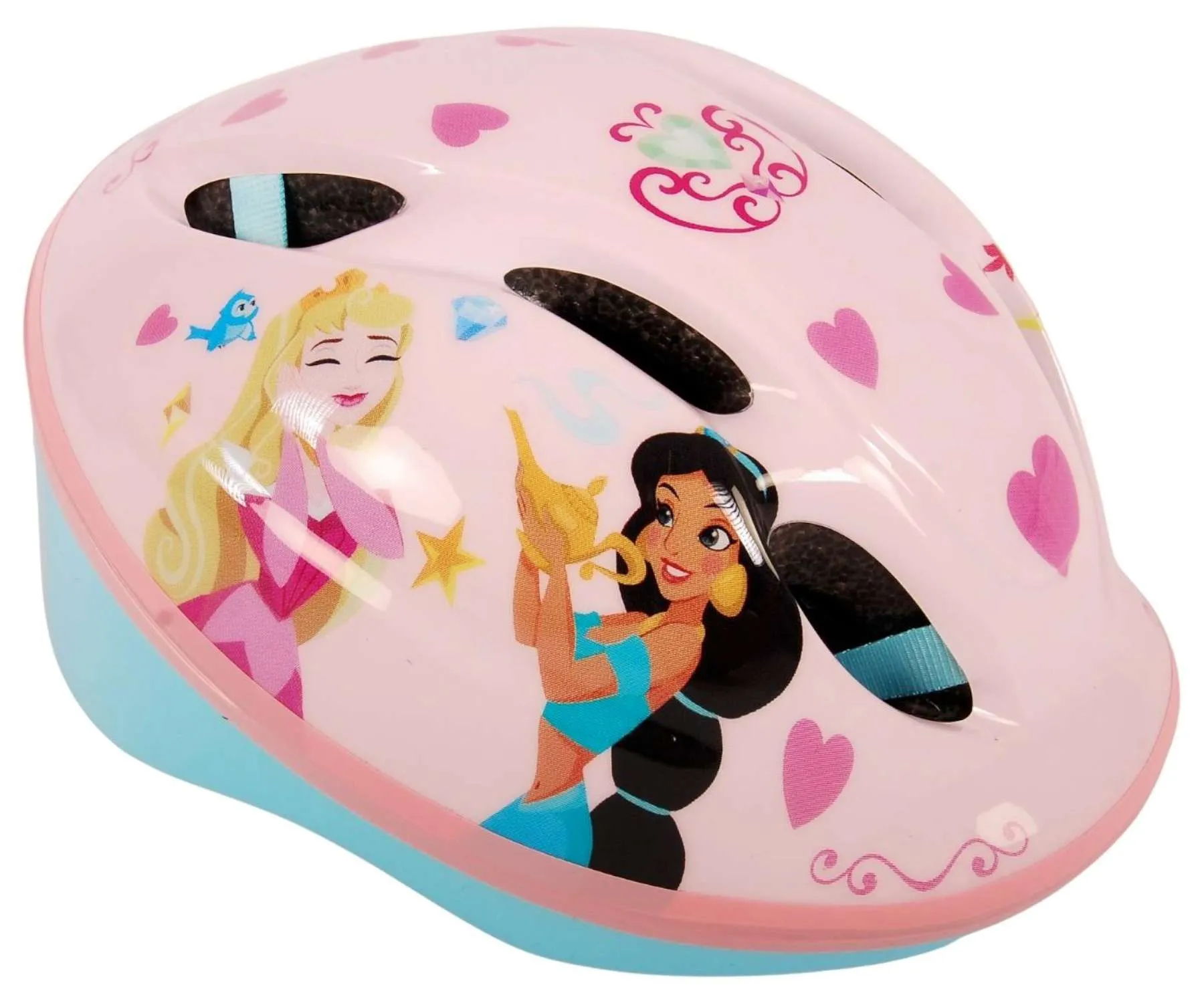 Volare Cykelhjälm Disney Prinsessor 52-56, Blå/Rosa Volare Cykelhjälm Disney Prinsessor 52-56, Blå/Rosa