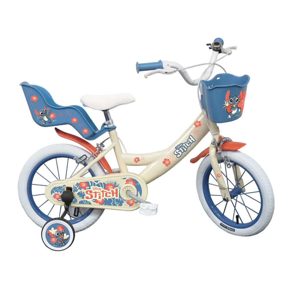 Volare Stitch 14´´ Cykel, White / blue, 4-6Y