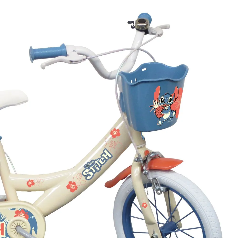 Volare Stitch 14´´ Cykel, White / blue, 4-6Y
