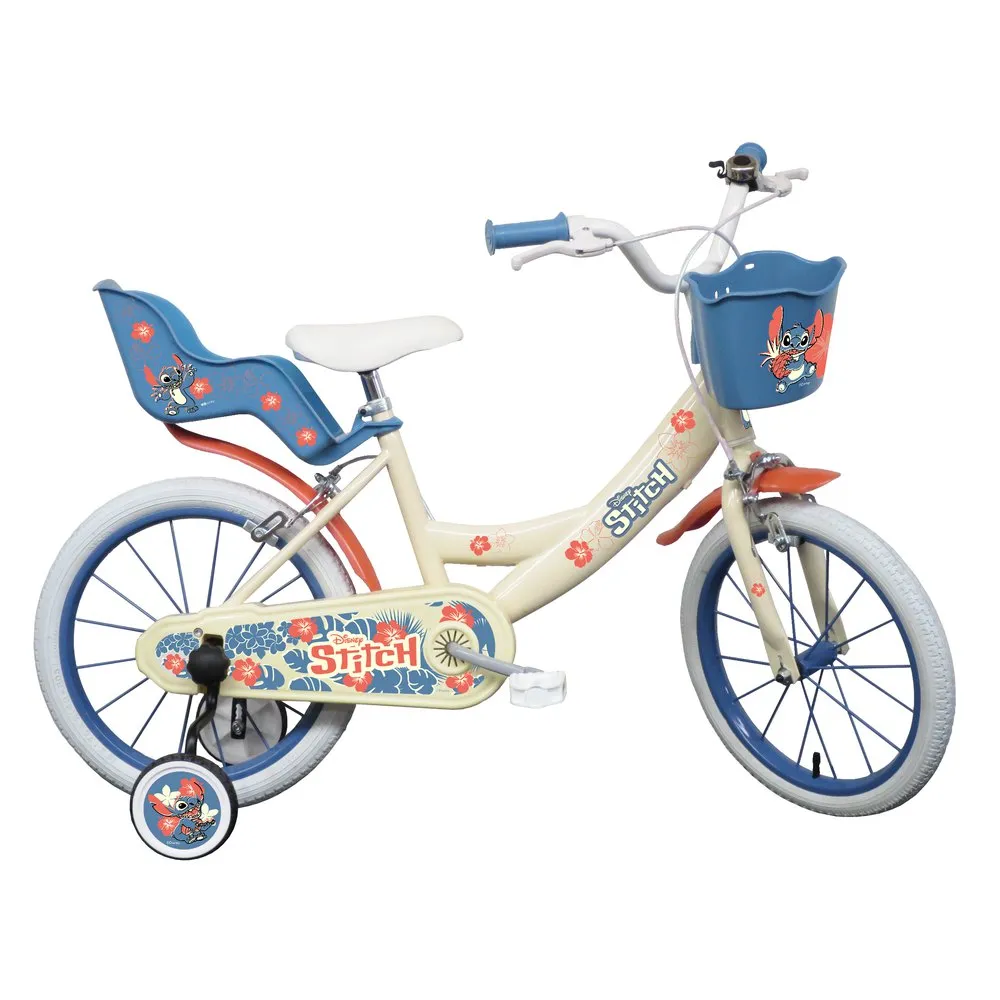Volare Stitch 16´´ Cykel, White / blue, 5-7Y