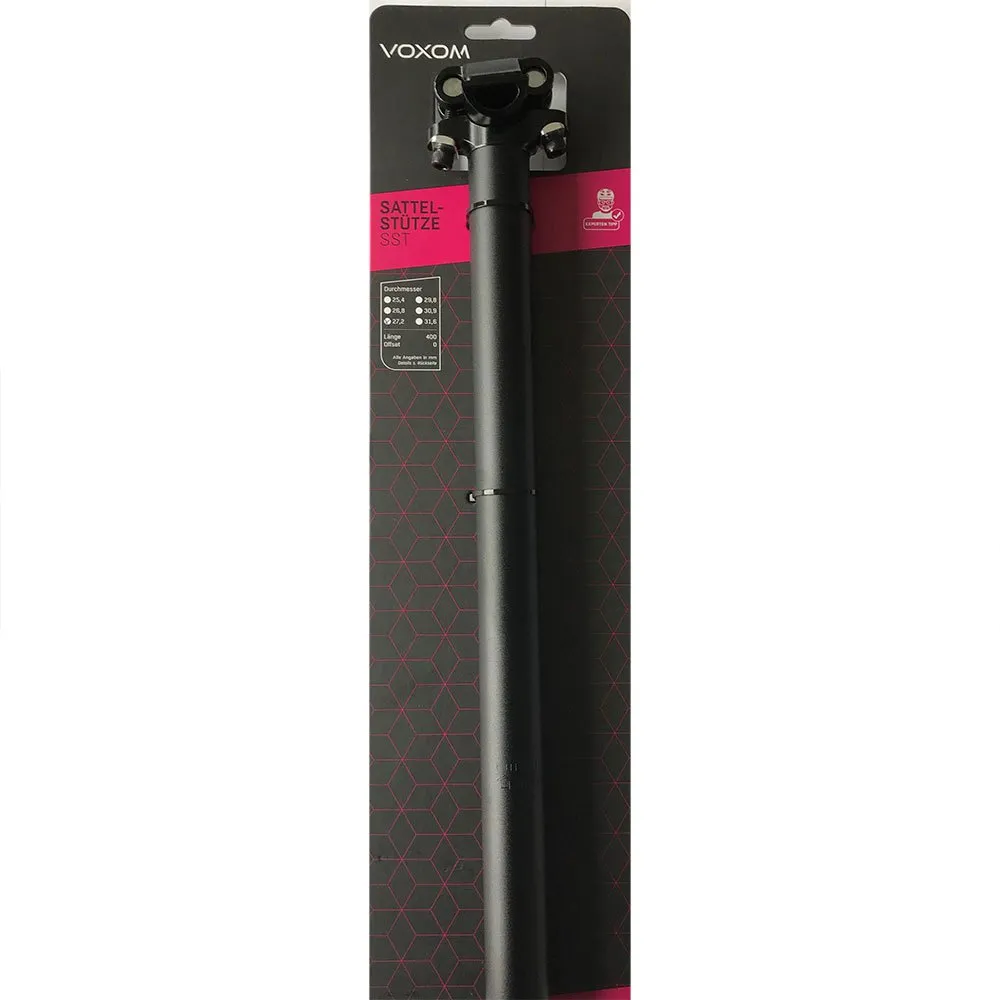 Voxom Sst2 Sadelstolpe, Black, 400mm, 27.2mm