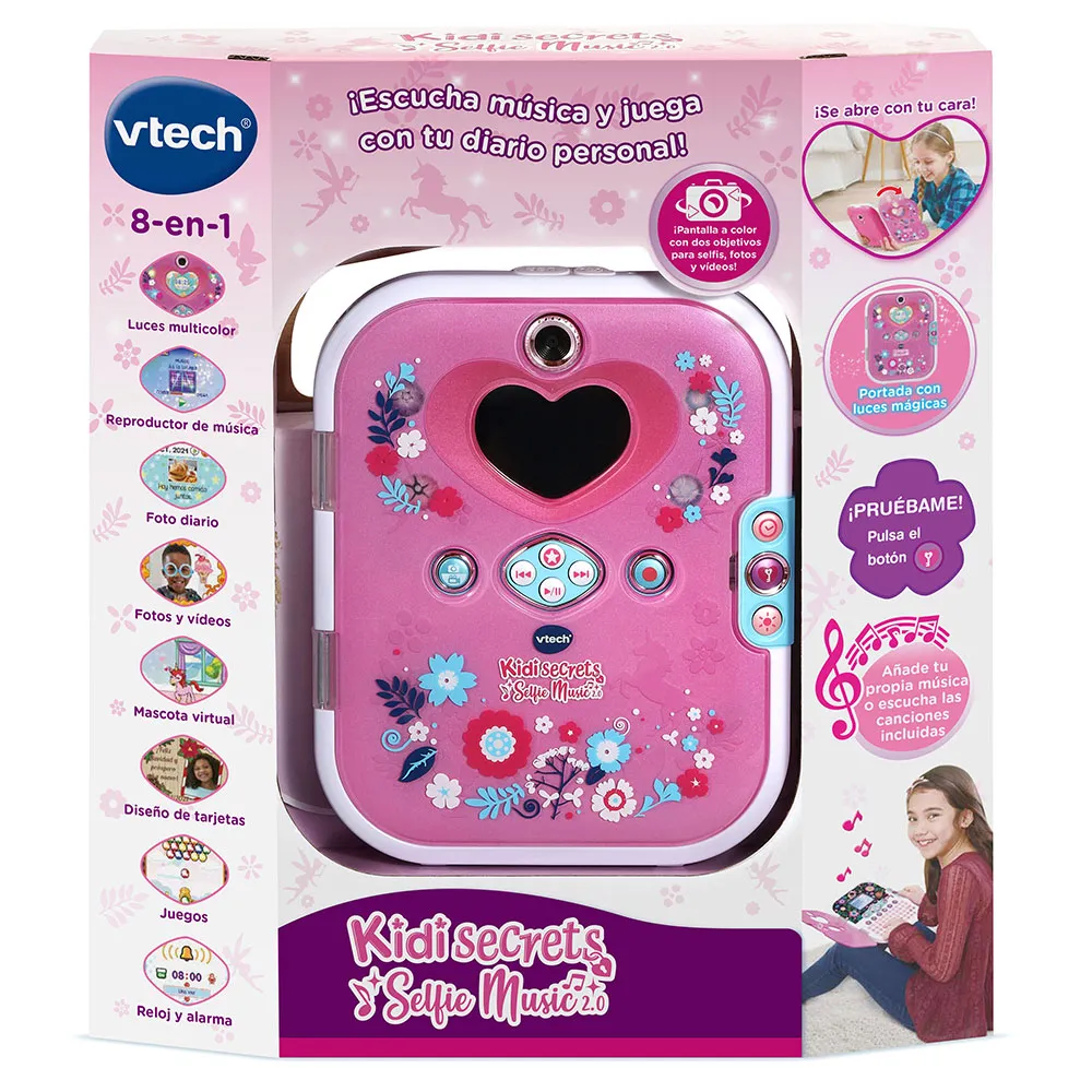 Vtech Kidisecrets Selfi Music 20 Surfplatta, Multicolor, 5-8Y Vtech Kidisecrets Selfi Music 20 Surfplatta, Multicolor, 5-8Y