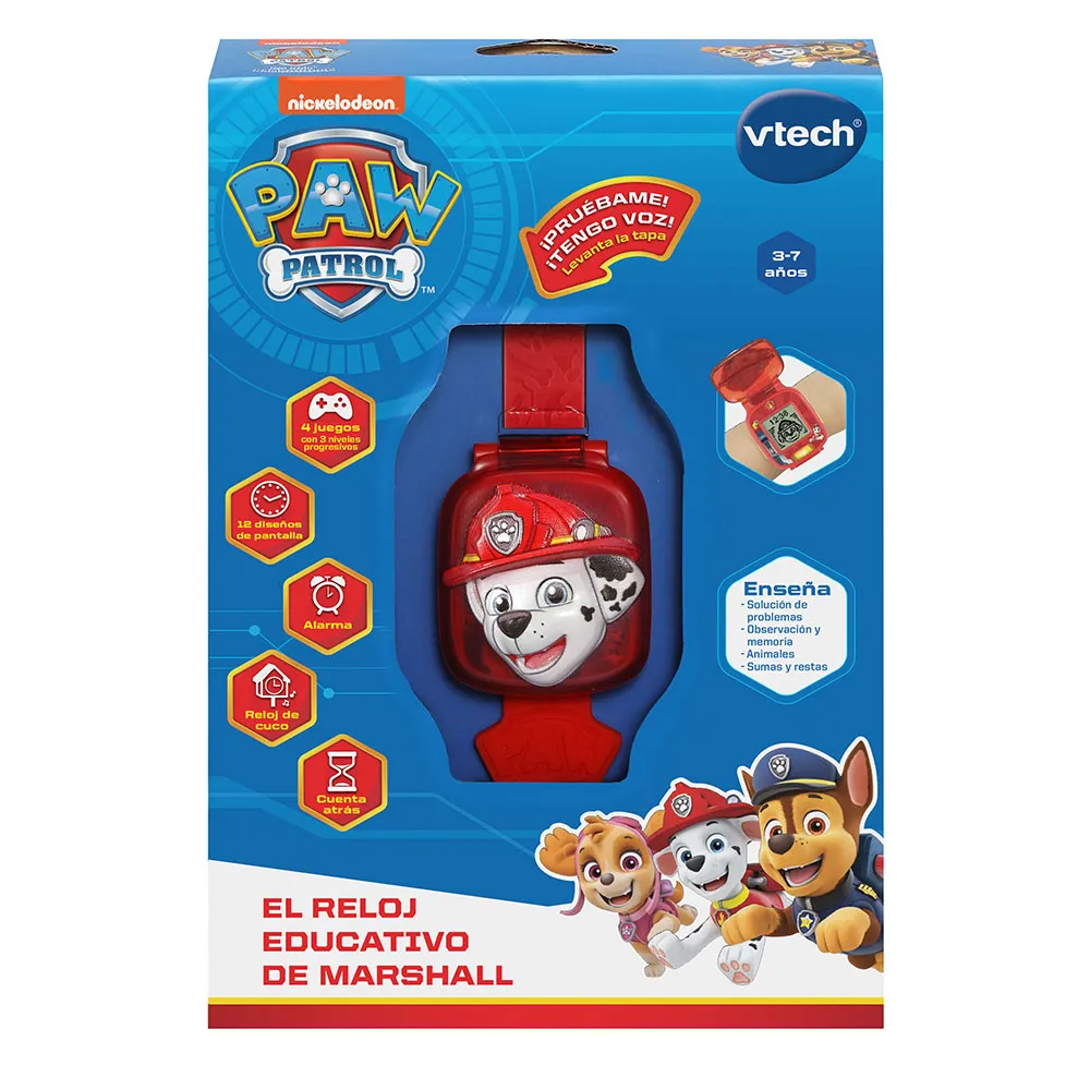 Vtech Paw Patrol Marshall-klocka, Multicolor