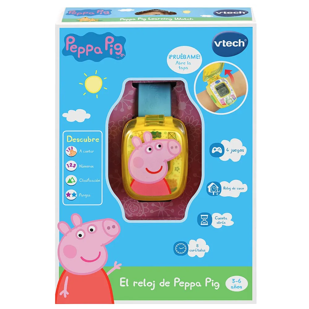 Vtech Peppa Gris ´s Klocka Pedagogisk Leksak För Barn Version Spanska, Blue Vtech Peppa Gris ´s Klocka Pedagogisk Leksak För Barn Version Spanska, Blue