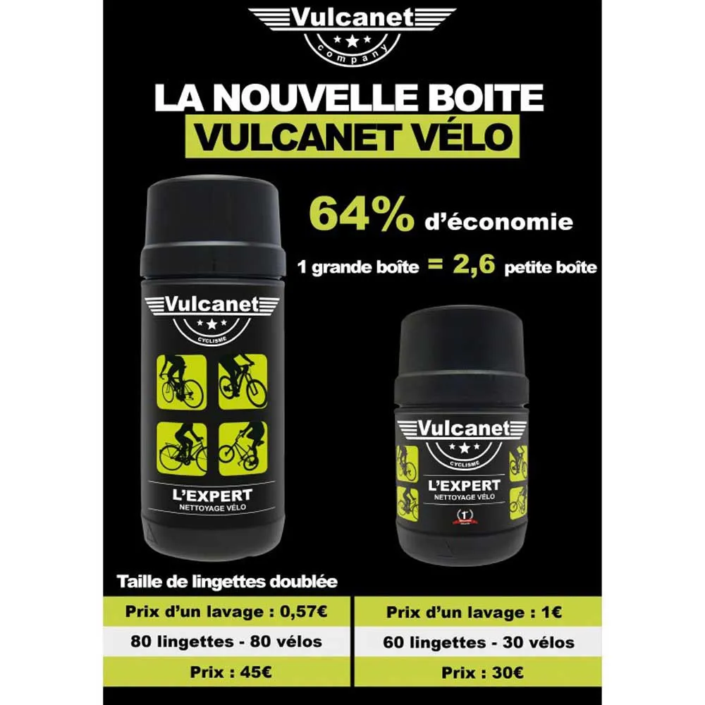 Vulcanet Rengöringsdukar 80 Enheter, Black, One Size