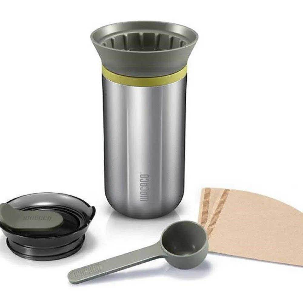 Wacaco Cuppamoka Droppkaffebryggare, Silver, One Size