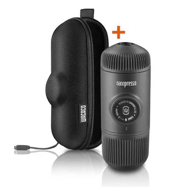 Wacaco Nanopresso Kaffebryggare Med Fodral, Grey, One Size