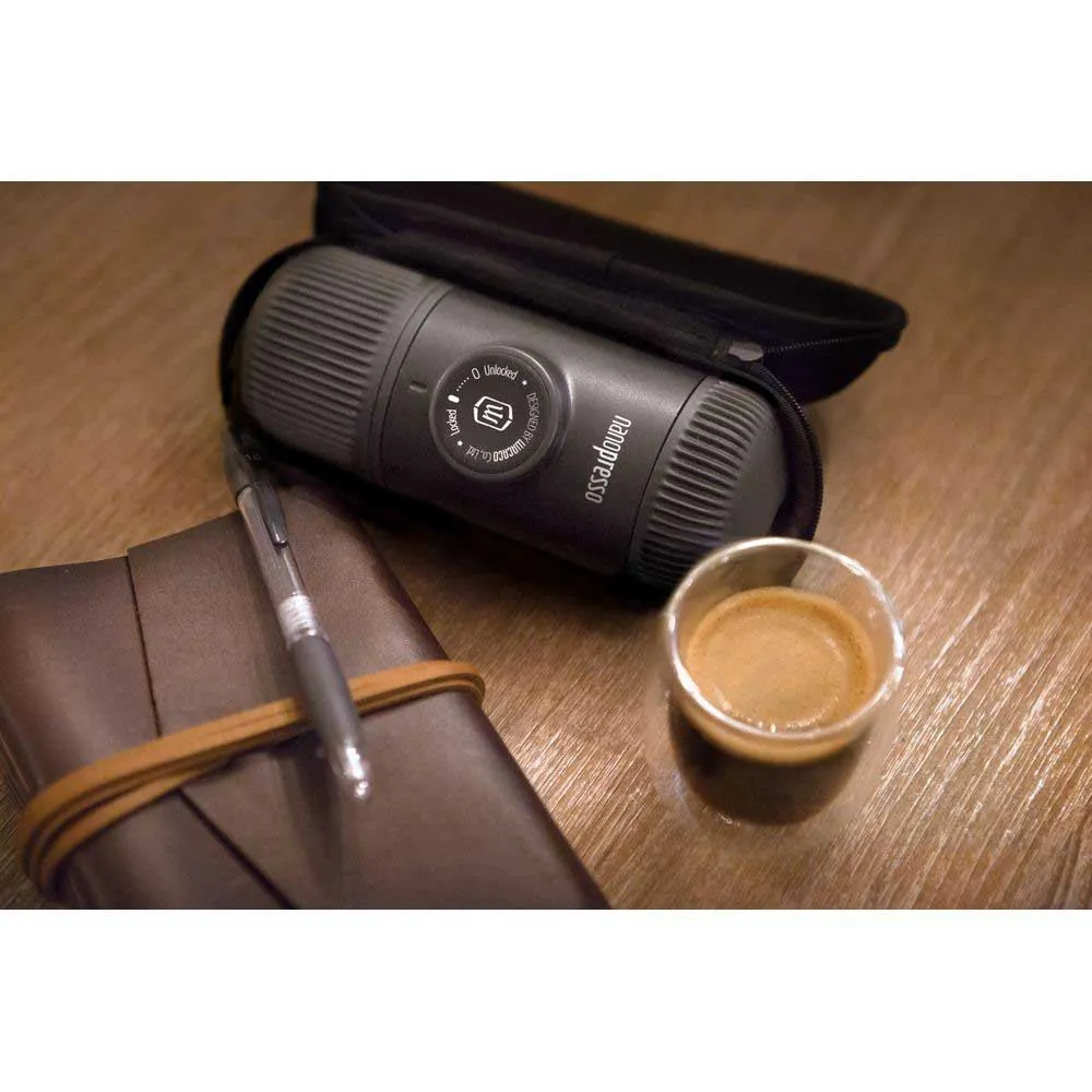 Wacaco Nanopresso Kaffebryggare Med Fodral, Grey, One Size