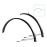 Wag Aluminium Stänkskärmsset Trekking 55 27.5-29´´ X 55 Mm, Matt black, 27.5-29"