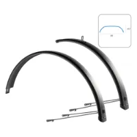 Wag Aluminium Stänkskärmsset Trekking 65 27.5-29´´ X 65 Mm Wag Aluminium Stänkskärmsset Trekking 65 27.5-29´´ X 65 Mm