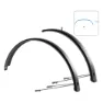 Wag Aluminium Stänkskärmsset Trekking 65 27.5-29´´ X 65 Mm, Matt black, 27.5-29"