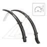 Wag Stänkskärmsset I Polykarbonat Med Stänkskydd 28´´ X 36 Mm, Black, 28"
