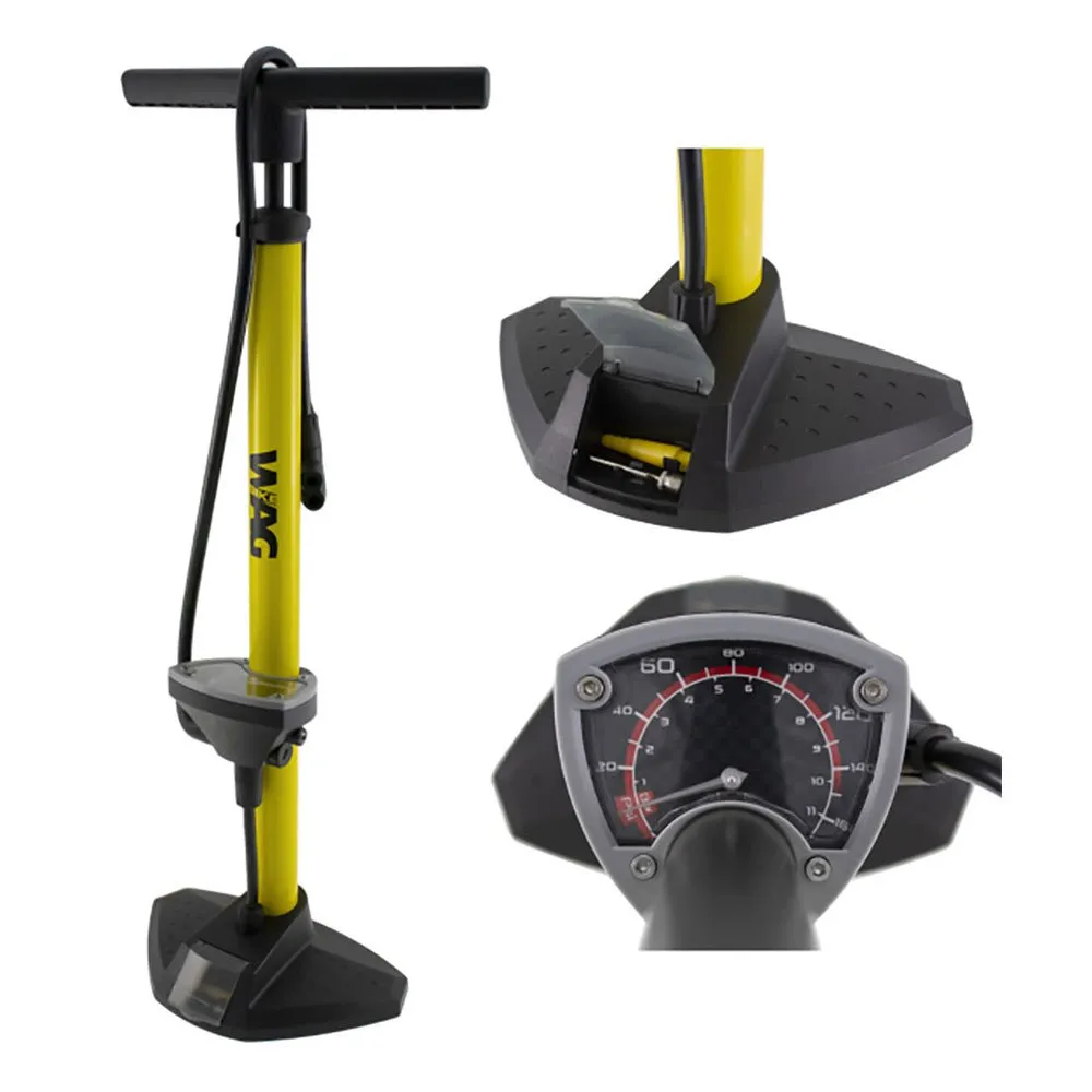 Wag Wings Cykelpump, Yellow, 160psi