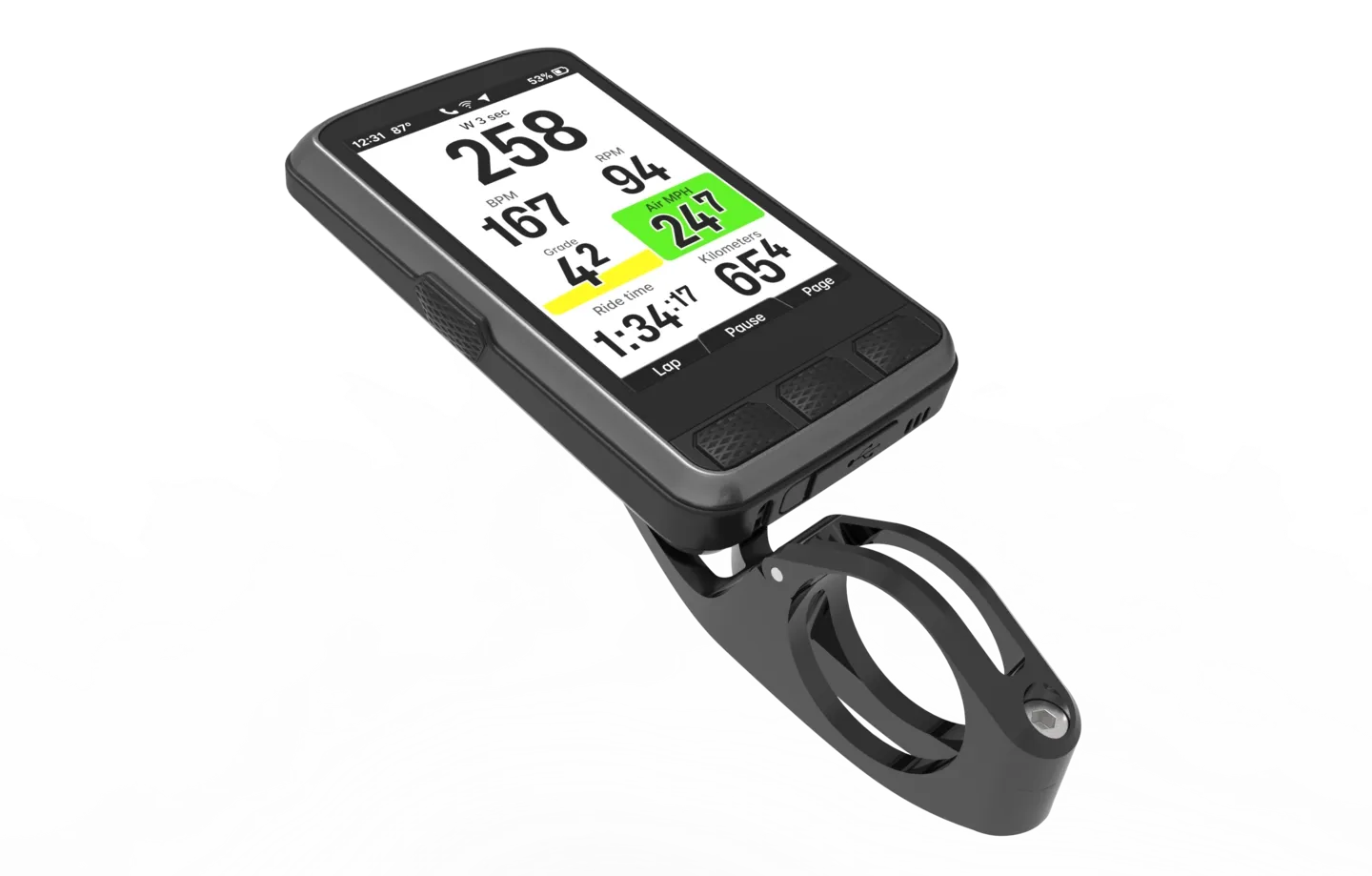 Wahoo Elemnt ACE GPS Cykeldator, Silver