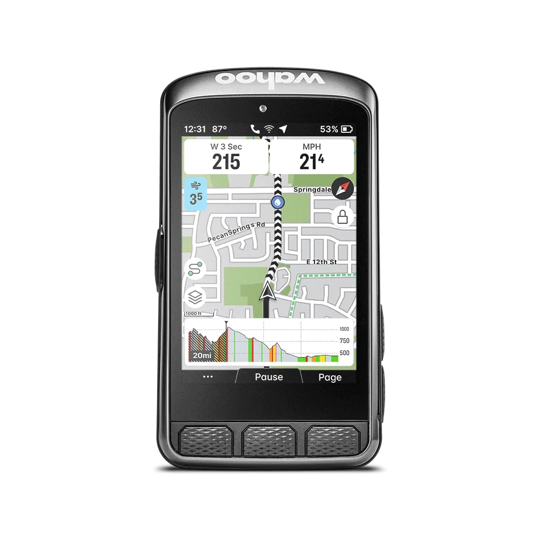 Wahoo Elemnt ACE GPS Cykeldator, Silver