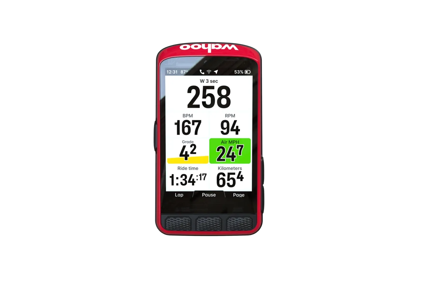 Wahoo Elemnt ACE GPS Cykeldator, Silver