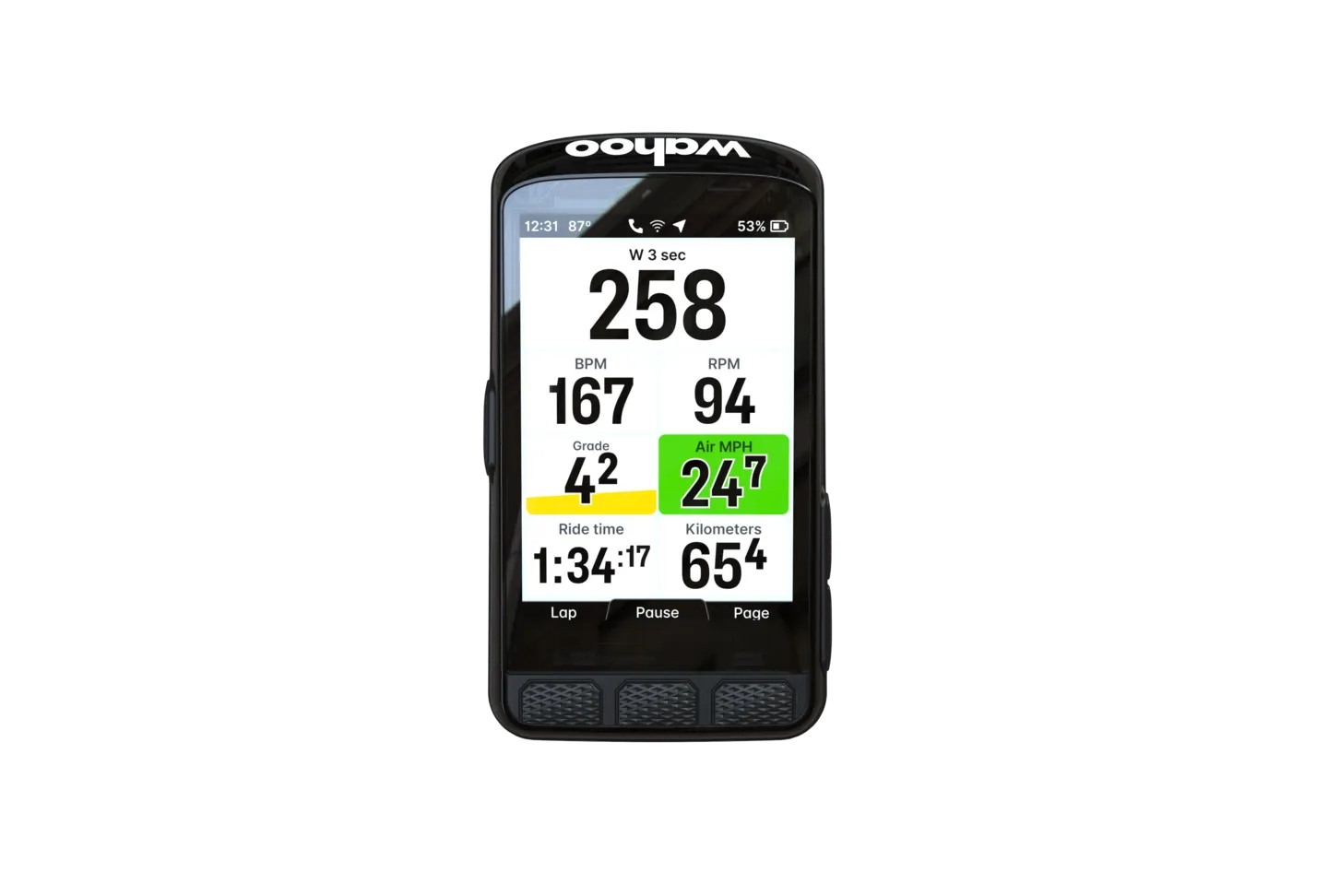 Wahoo Elemnt ACE GPS Cykeldator, Silver