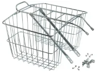 Wald pakethållare med korg silver medium Wald pakethållare med korg silver medium