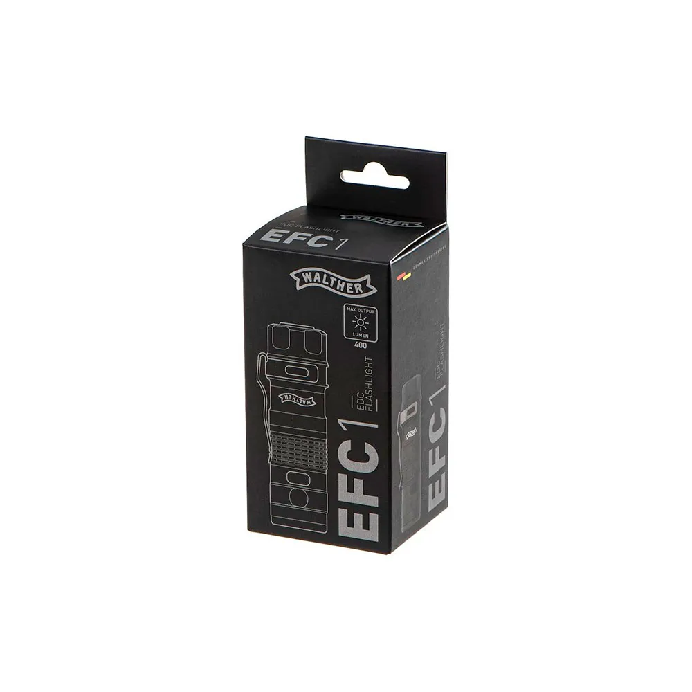 Walther Everyday C1 Ficklampa, Black, 400 Lumens