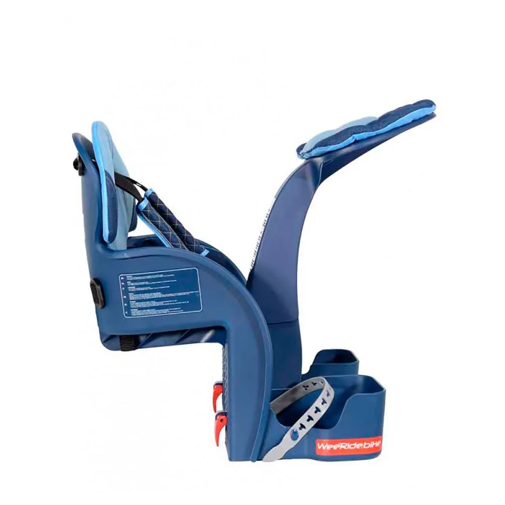 Weeride Deluxe Frammonterad Barnsits För Cykel, Blue, Max 15kg