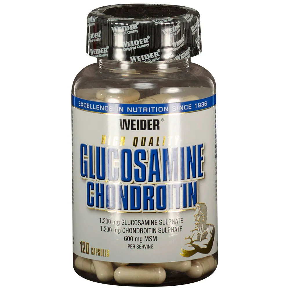 Weider Glukosamin Kondroitinsulfat Plus Msm Neutral Smak 120 Enheter, Neutral, One Size