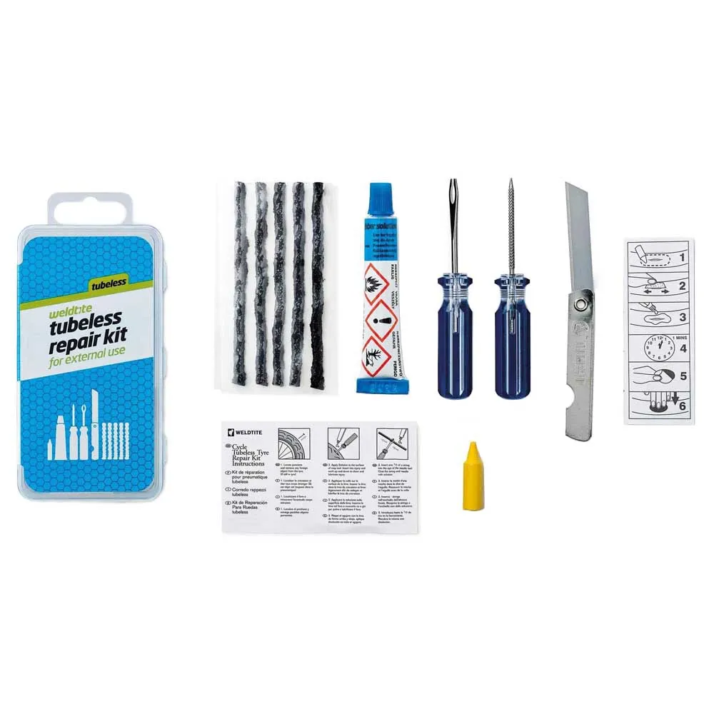 WELDTITE Tubeless Reparationssats, Multicolor, One Size WELDTITE Tubeless Reparationssats, Multicolor, One Size