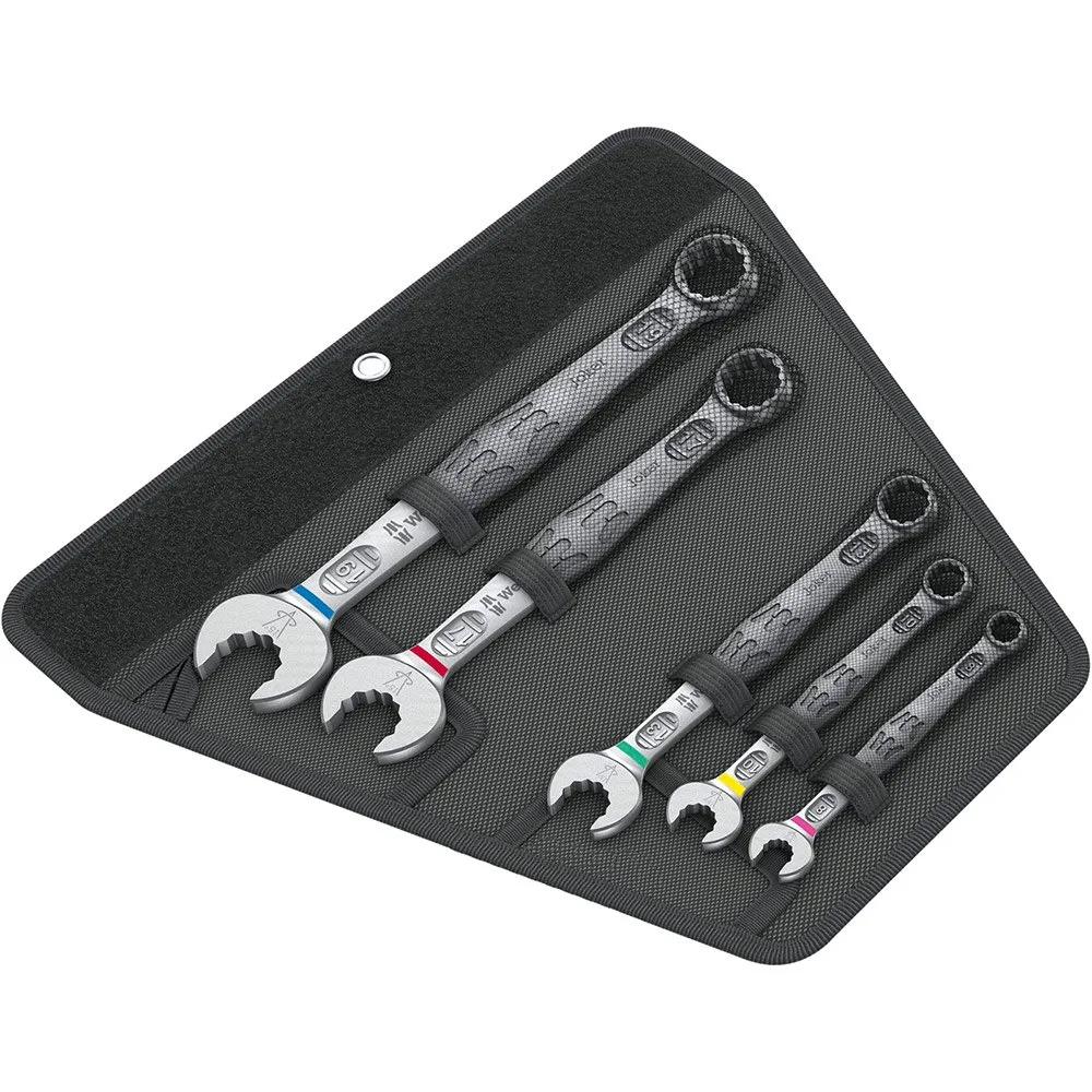 Wera 6003 Joker 5-delat Ringnyckelsats Med 1 Ring, Silver, One Size
