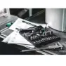Wera 8100 Sa 7 Zyklop Metall-spärrskaftsats Med Genomgående Fyrkant, Silver, One Size