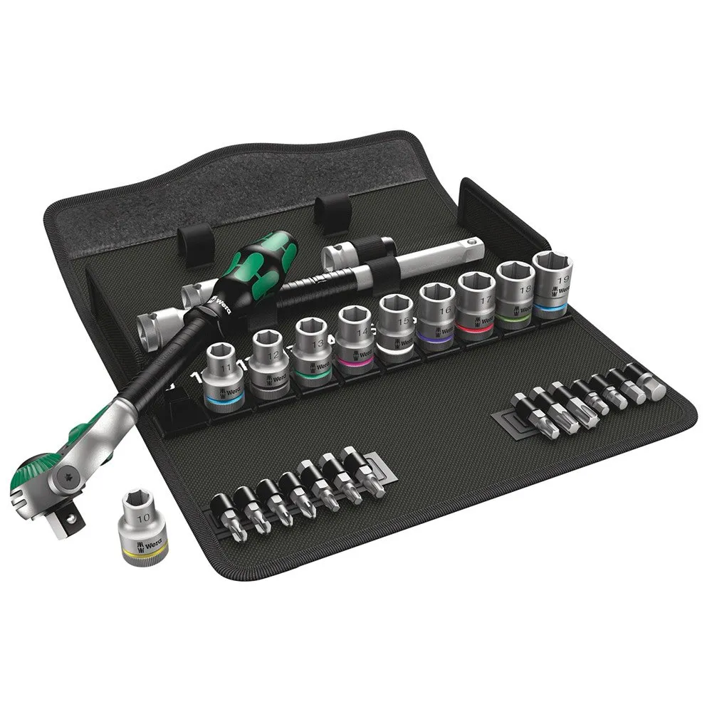 Wera 8100 Sc 6 Zyklop Speed Spärrskaftsats, Silver, One Size