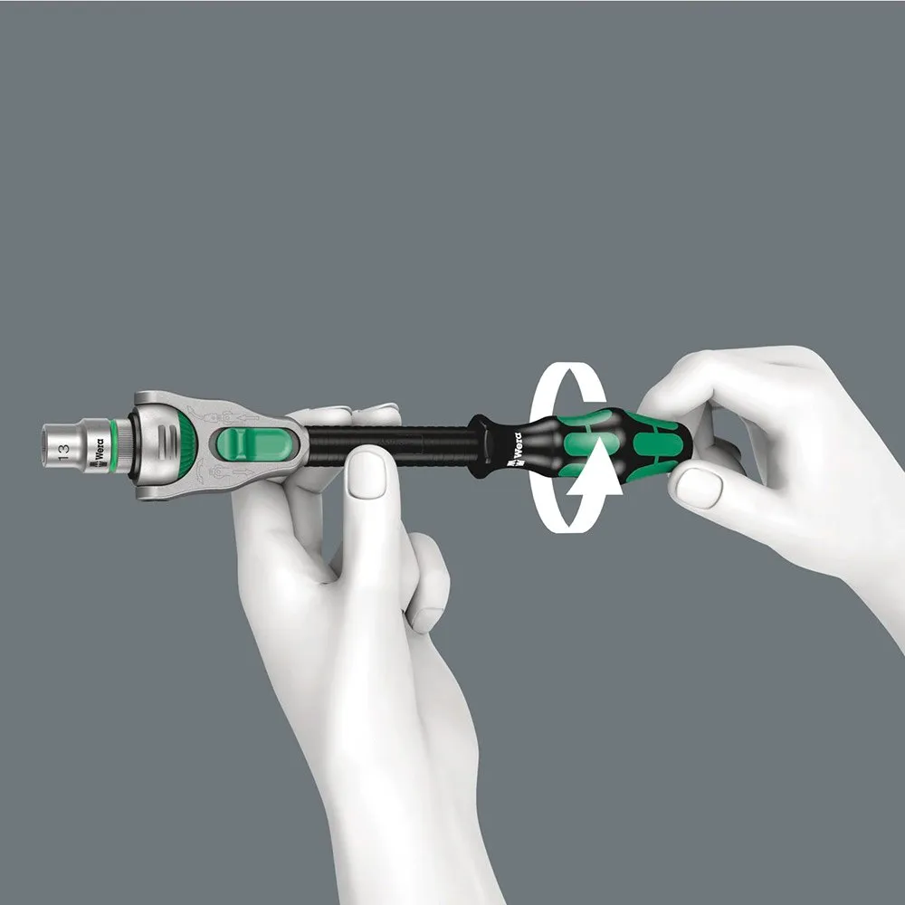 Wera 8100 Sc 6 Zyklop Speed Spärrskaftsats, Silver, One Size