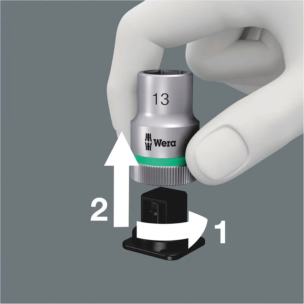 Wera 8790 Hmc Hf 1 Zyklop Hylsnyckelsats, Silver / black, One Size