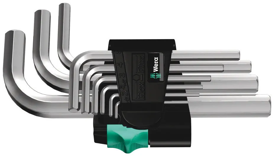 Wera 950/9 Insexnyckel Set Kompakt Stålkromad Wera 950/9 Insexnyckel Set Kompakt Stålkromad