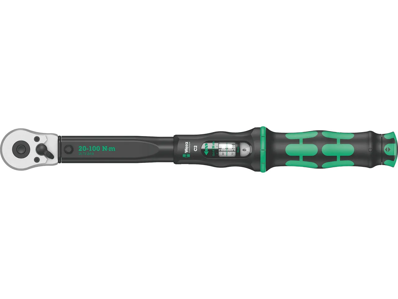 Wera Click-Torque C 2 Drehmomentschlüssel mit Umschaltratsche, Black / green, One Size Wera Click-Torque C 2 Drehmomentschlüssel mit Umschaltratsche, Black / green, One Size
