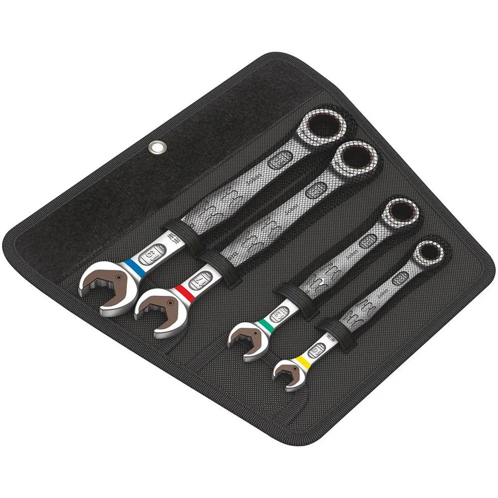 Wera Joker 4 Delar Kombination Ratchet Skiftnycklar, Silver, One Size