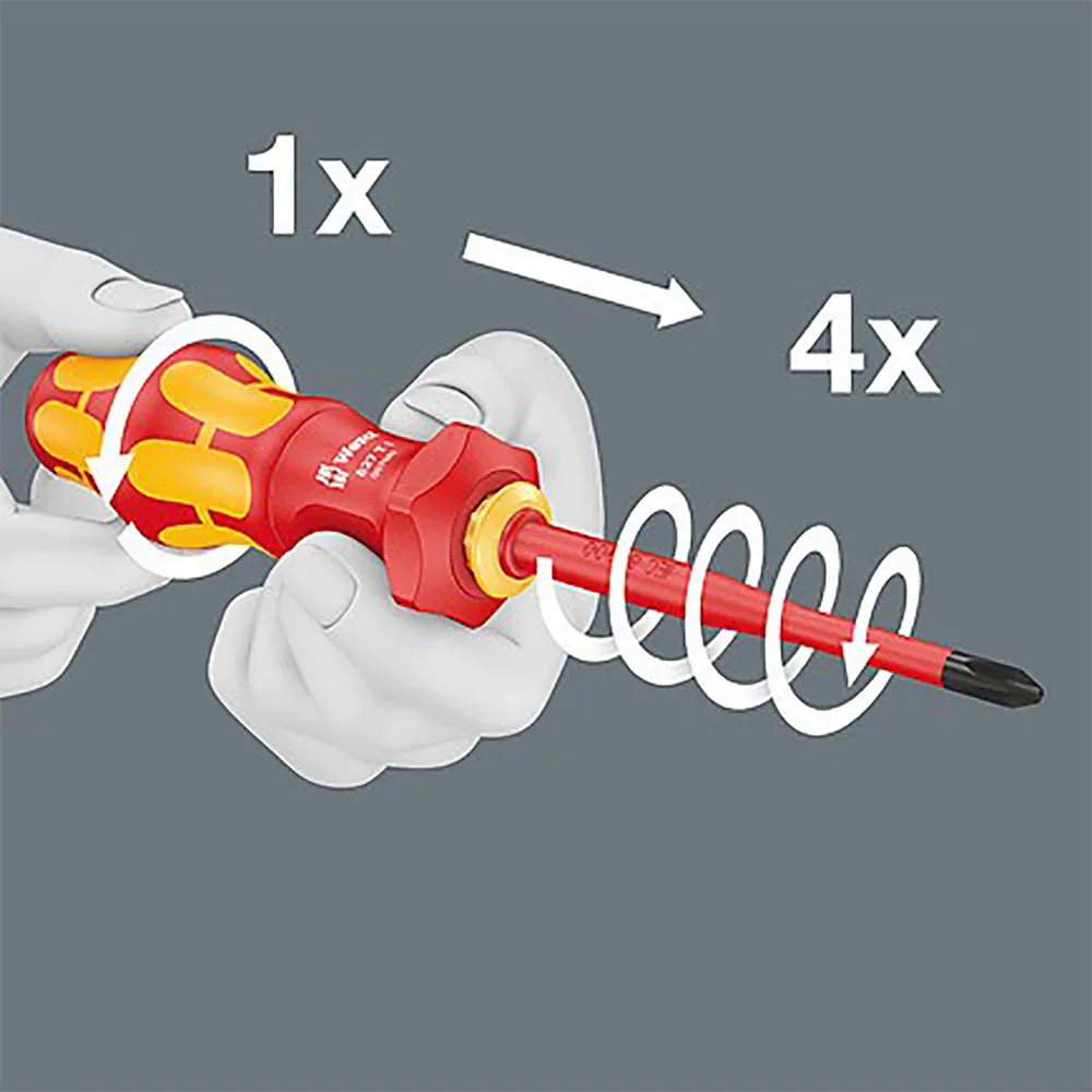 Wera Kraftform Kompakt Turbo Skruvmejselset, Multicolour, One Size