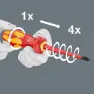 Wera Kraftform Kompakt Turbo Skruvmejselset, Multicolour, One Size