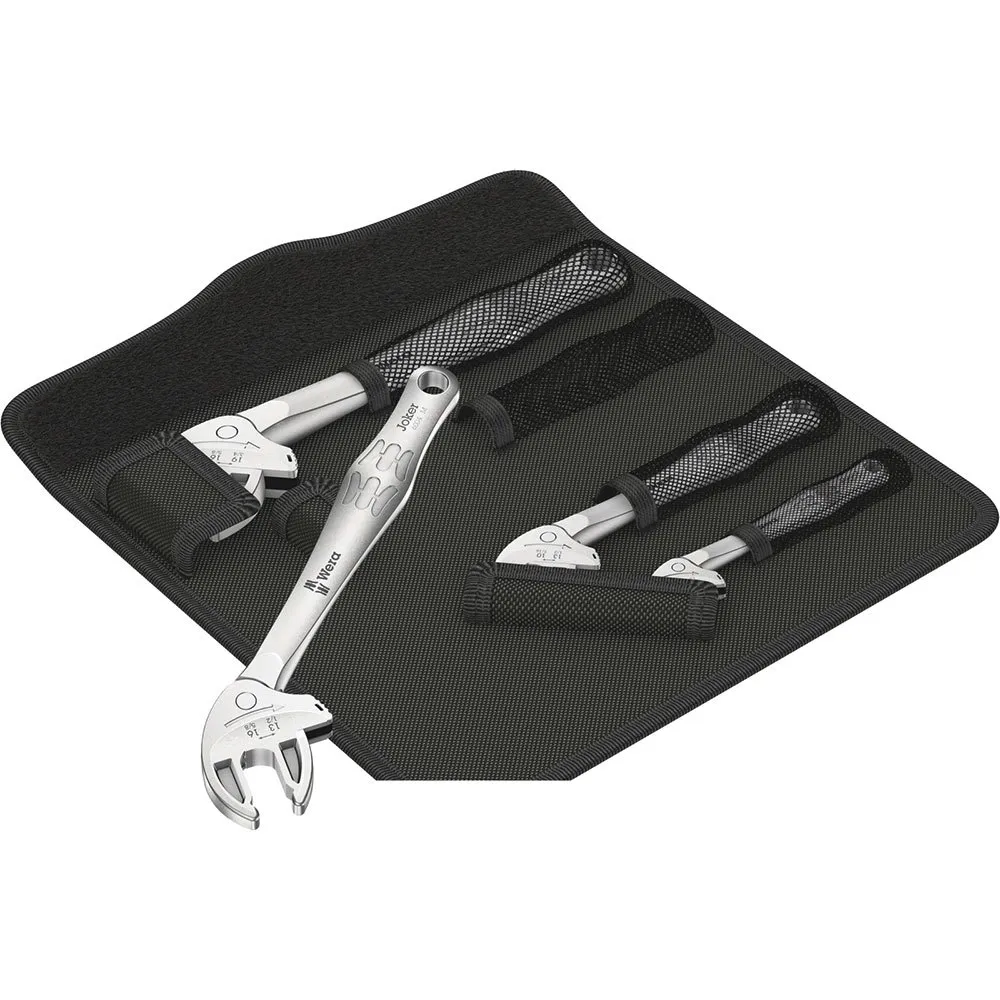 Wera Självinställningsnyckelsats 6004 Joker 4 Set 1, Silver / black, One Size