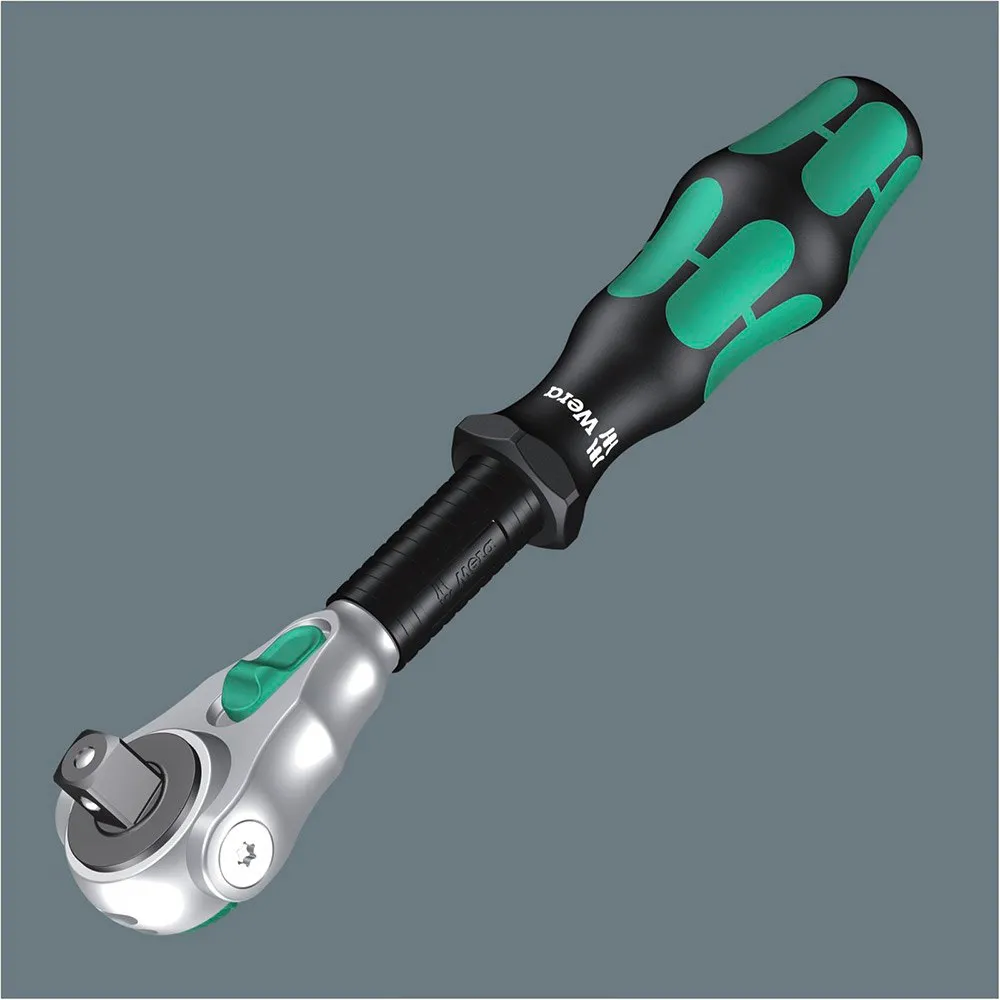 Wera Verktyg 8000 A Zyklop Speed Ratched 1/4 Drive, Black / green, One Size