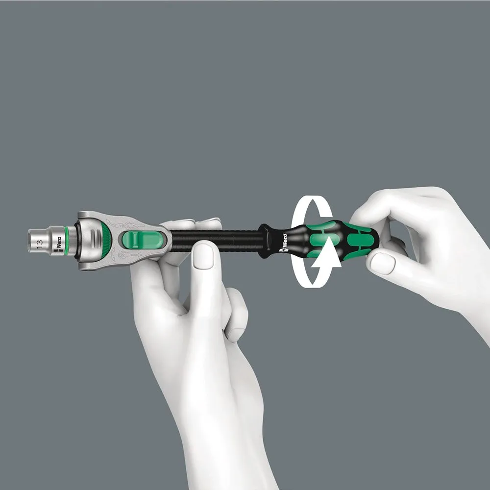 Wera Verktyg 8000 A Zyklop Speed Ratched 1/4 Drive, Black / green, One Size