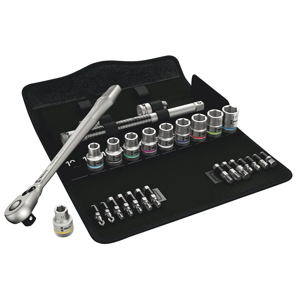 Wera Zyklop Metal Ratchet Set 8100 Sc 8, Silver, One Size Wera Zyklop Metal Ratchet Set 8100 Sc 8, Silver, One Size