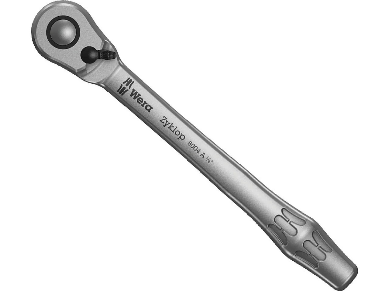 Wera Zyklop Switch Metal Ratsche 1/4" mit Umschalthebel, Silver, One Size